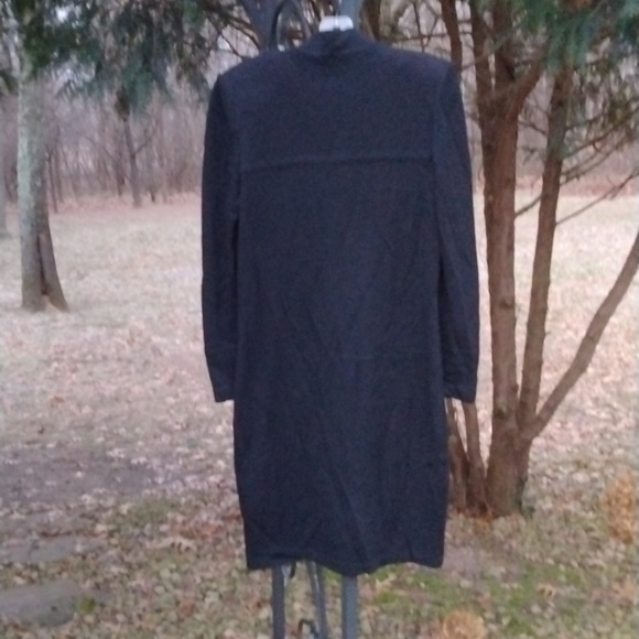 ST JOHN COLLECTION MARIE GRAY BLACK KNIT DRESS SIZE 10 - Picture 8 of 11